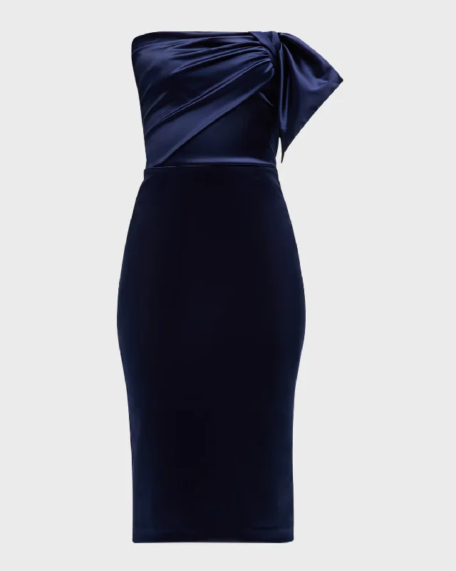 Unbeatable Prices!Strapless Bodycon Satin Dress