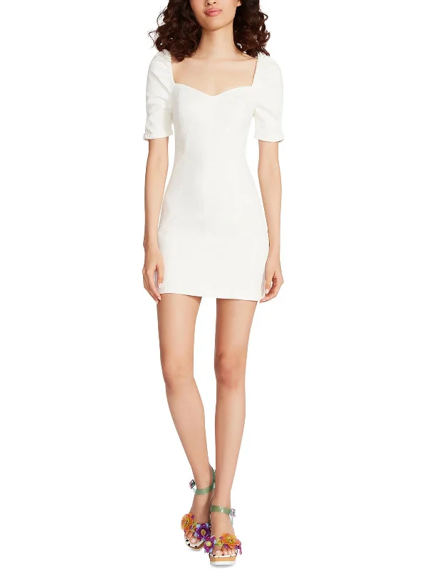 One Day Only – Huge Savings!Womens Sweetheart Neckline Mini Bodycon Dress