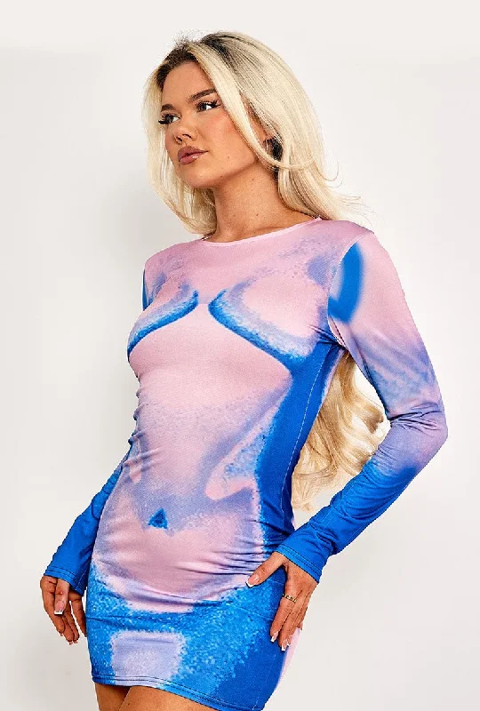 Today Only – Don’t Miss It!BODY PRINT DETAIL BODYCON DRESS