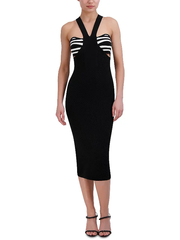 The Best Offers Are Here!Womens Midi Cutout Bodycon Dress