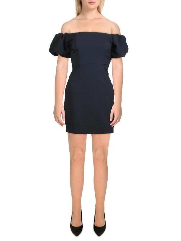 Time to Save Big!Juniors Womens Off-The-Shoulder Mini Bodycon Dress