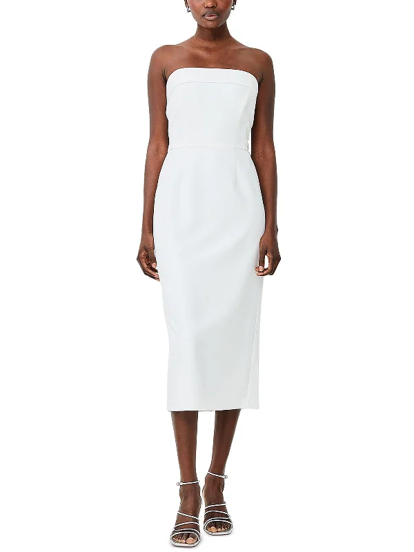 Score Big Savings Today!Womens Textured Mid Calf Bodycon Dress