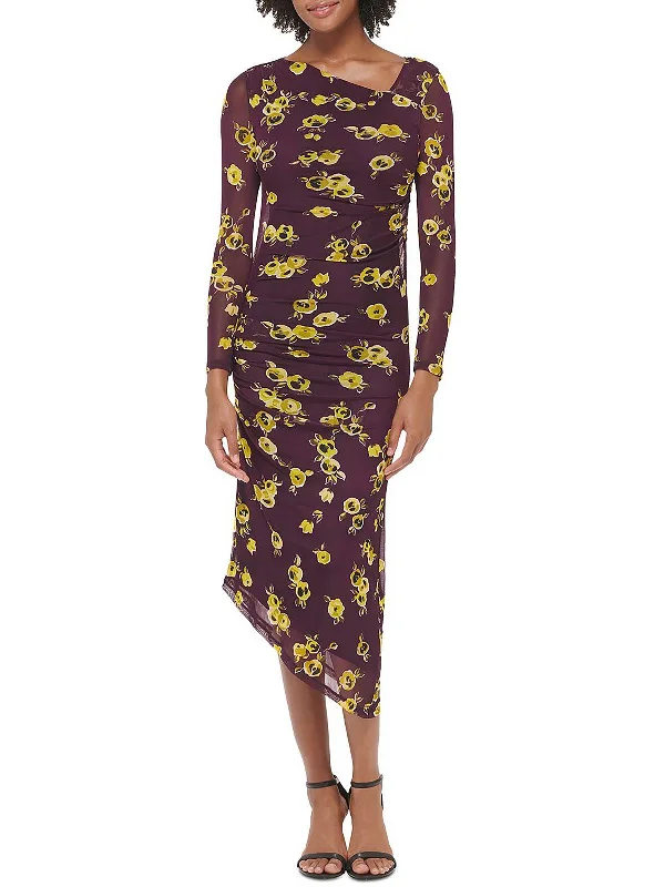 Get It Before It’s Gone!Womens Floral Midi Bodycon Dress