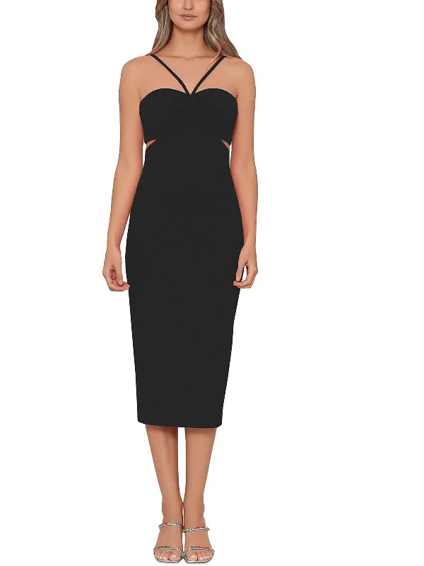 The Best Sale of the Year!Womens Cut-Out Midi Bodycon Dress