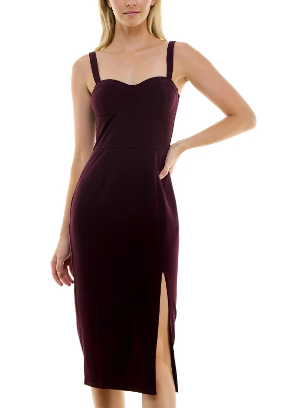 Don’t Wait – Deals Won’t Last!Juniors Womens Midi Sweetheart Neck Bodycon Dress