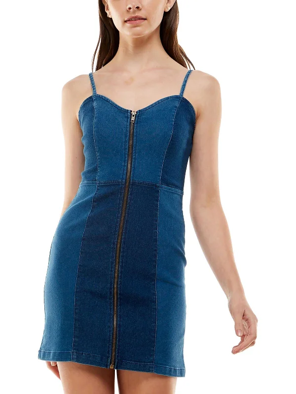 Enjoy Huge Discounts Now!Juniors Womens Clorblocked Mini Bodycon Dress