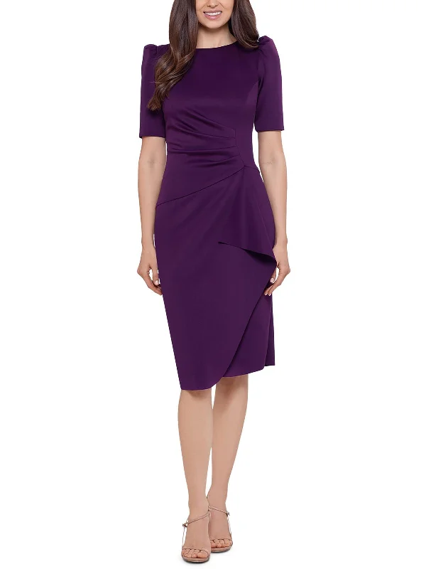 Snag the Best Prices Now!Womens Ruffled Detail Pleated Bodycon Dress