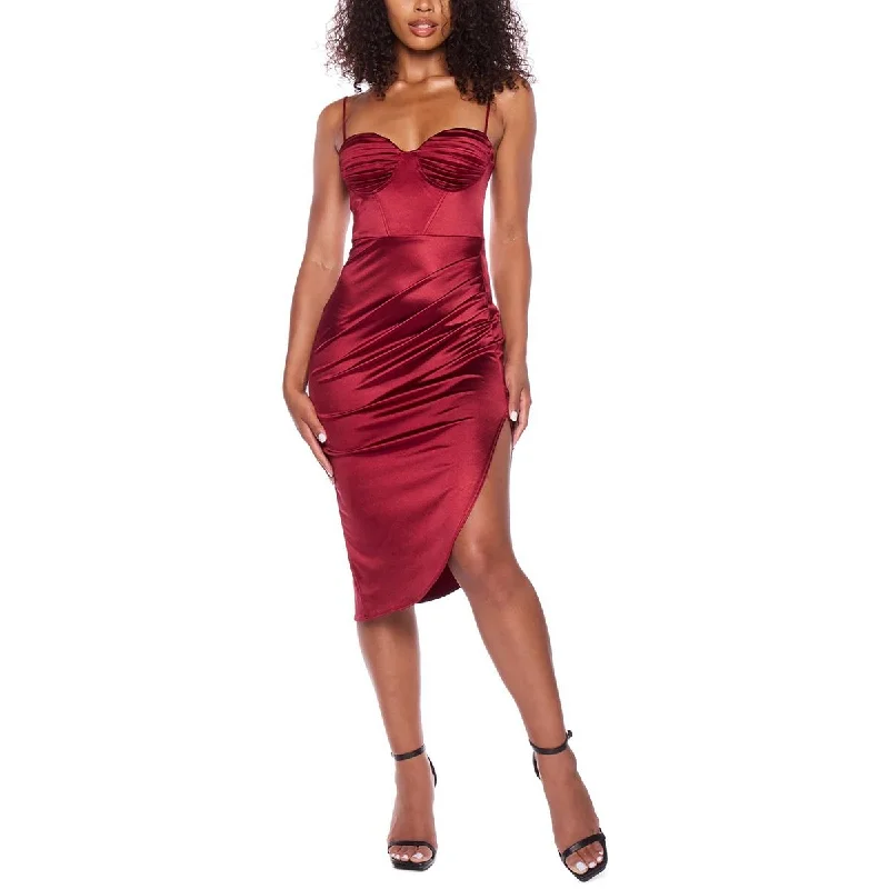 Shop Early, Save Big!Juniors Womens Asymmetric Polyester Bodycon Dress