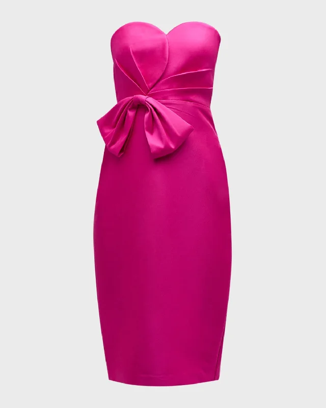 Flash Sale – Act Fast!Pleated Strapless Bodycon Dress