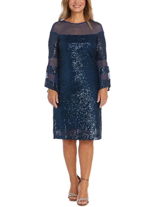 Your Dream Deal is Here!Womens Sequined Mesh Inset Bodycon Dress