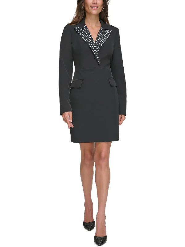 Stock Up and Save!Womens Embellished Above Knee Bodycon Dress