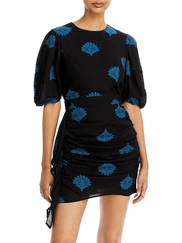 Save More When You Shop More!Pia Womens Printed Mini Bodycon Dress