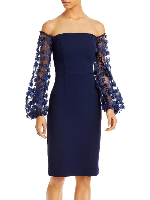 Find the Best Deals Here!Womens Applique Above Knee Bodycon Dress