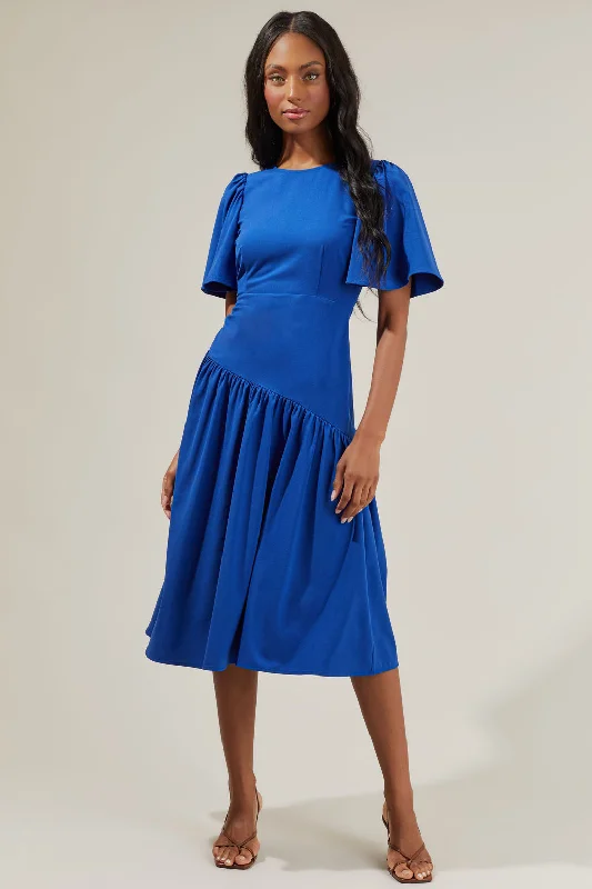 Cinder Bruna Drop Waist Midi Dress