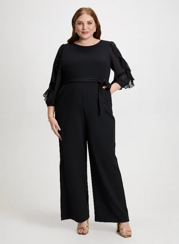 Ruffle Sleeve Jumpsuit