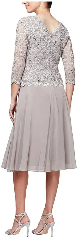 Alex Evenings AE1121796 Short Mother of the Bride Dress