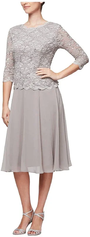 Alex Evenings AE1121796 Short Mother of the Bride Dress