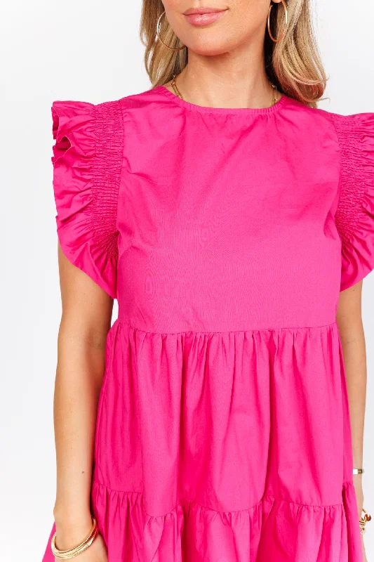 Anne Dress- Fuchsia