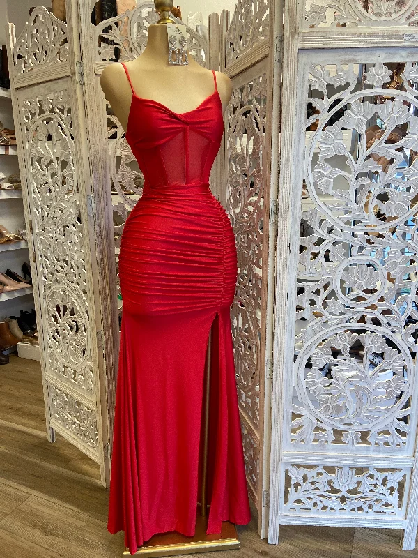 Cherry Mermaid Formal Dress