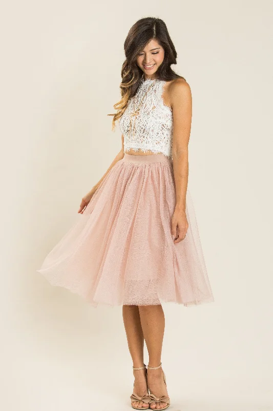 Eloise Tulle Midi Skirt