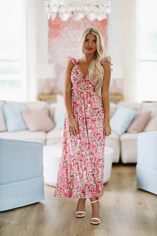 For My Love Maxi Dress - Pink