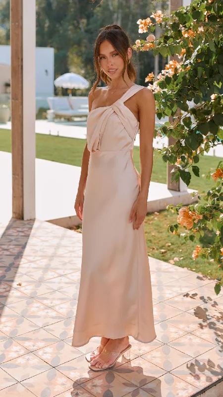 Greta Maxi Dress - Champagne