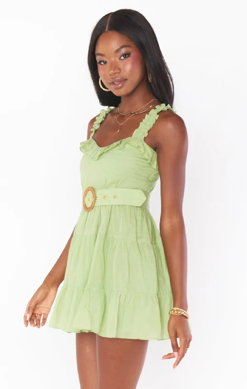 Jolene Mini Dress ~ Sage