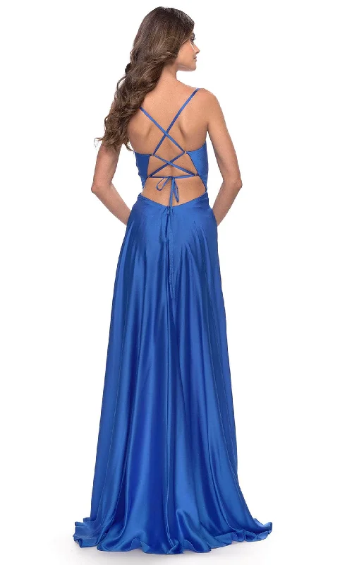 La Femme 31193 - Sleeveless Satin Prom Gown