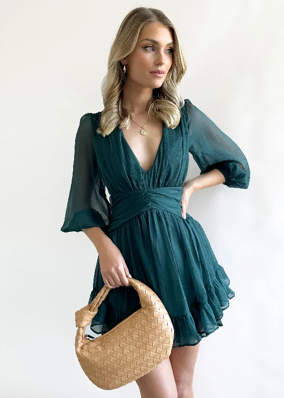 Leahia Dress - Emerald