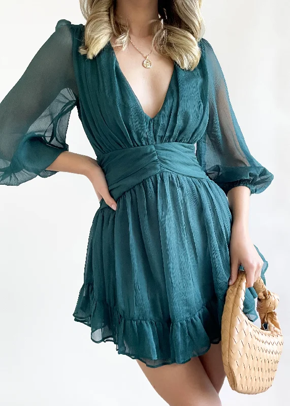 Leahia Dress - Emerald