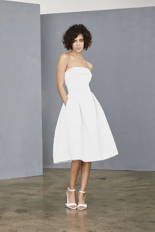 Strapless Faille Dress