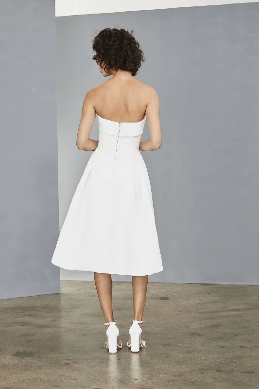 Strapless Faille Dress