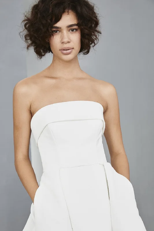 Strapless Faille Dress