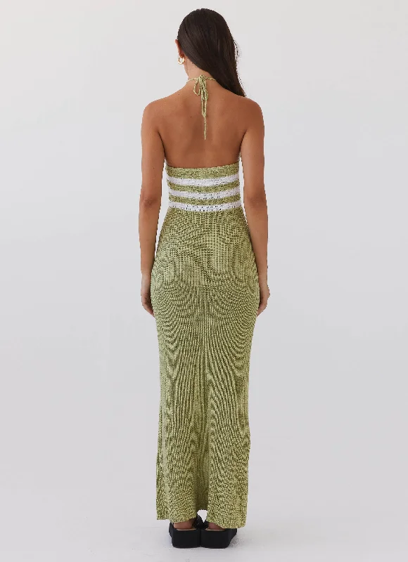 Masterpiece Knit Maxi Dress - Forest