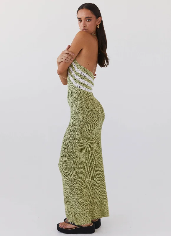 Masterpiece Knit Maxi Dress - Forest