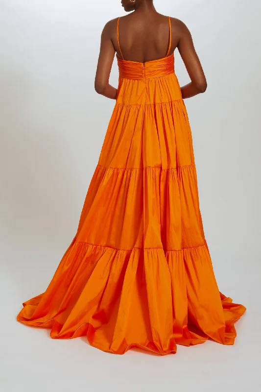 Taffeta Trapeze Gown