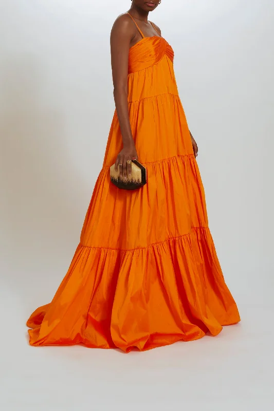 Taffeta Trapeze Gown