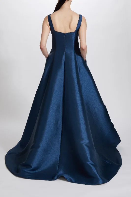 Mikado A-line gown