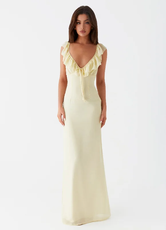 Silvie Maxi Dress - Yellow