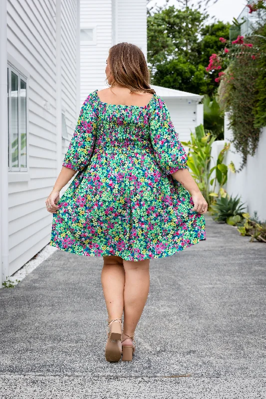 Sophie Floral Party Dress in Claudine