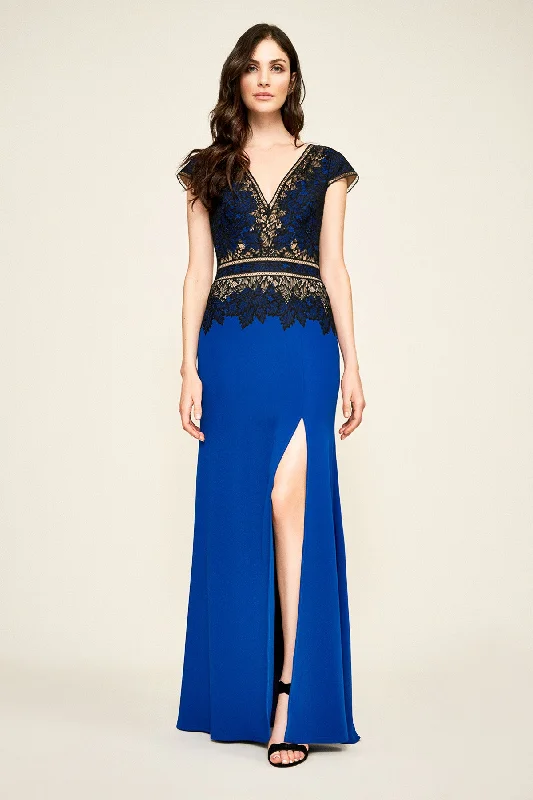 TADASHI SHOJI-VIOLETTE CREPE GOWN