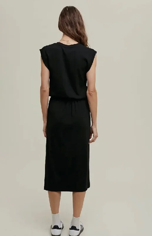 Black Classic Midi Dress