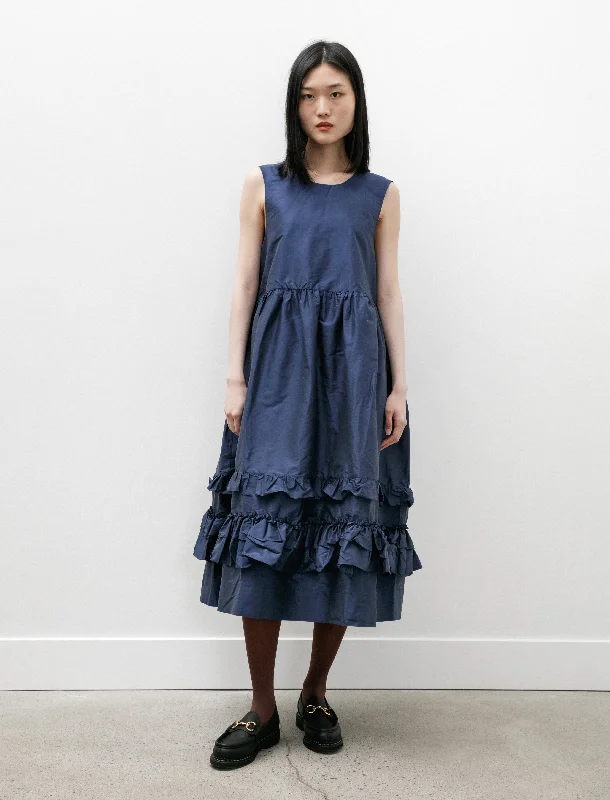 Silk Dupion Genevieve Dress Wilhelm Blue