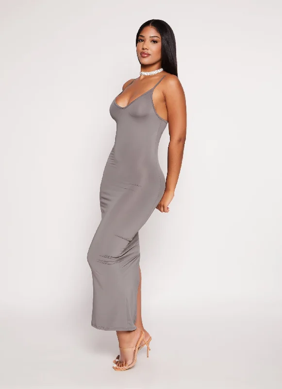 Daisy V Neck Bodycon Maxi Dress