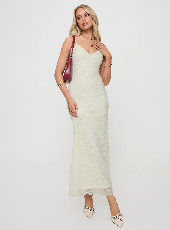 Euphemia Maxi Dress Cream