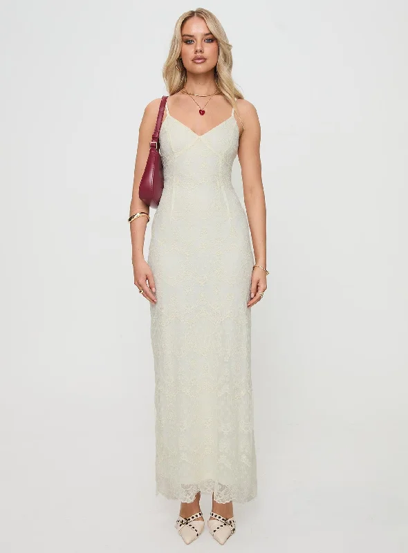 Euphemia Maxi Dress Cream