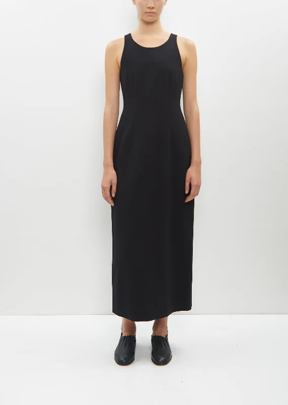 Tense Wool Double Cloth Dress