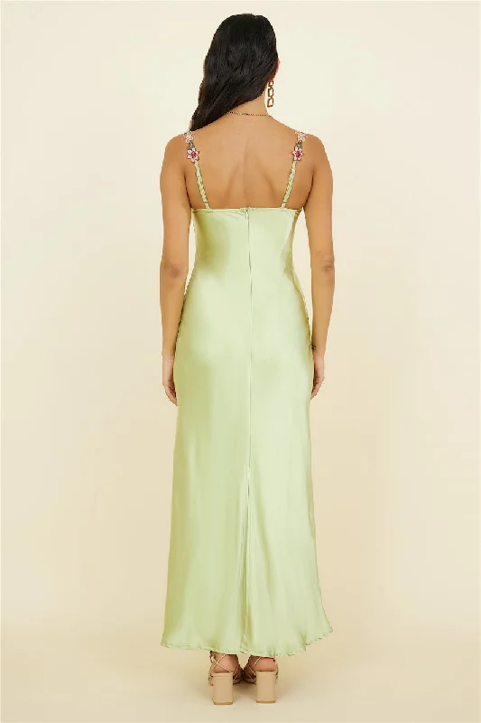 Magnetic Forces Maxi Dress Green