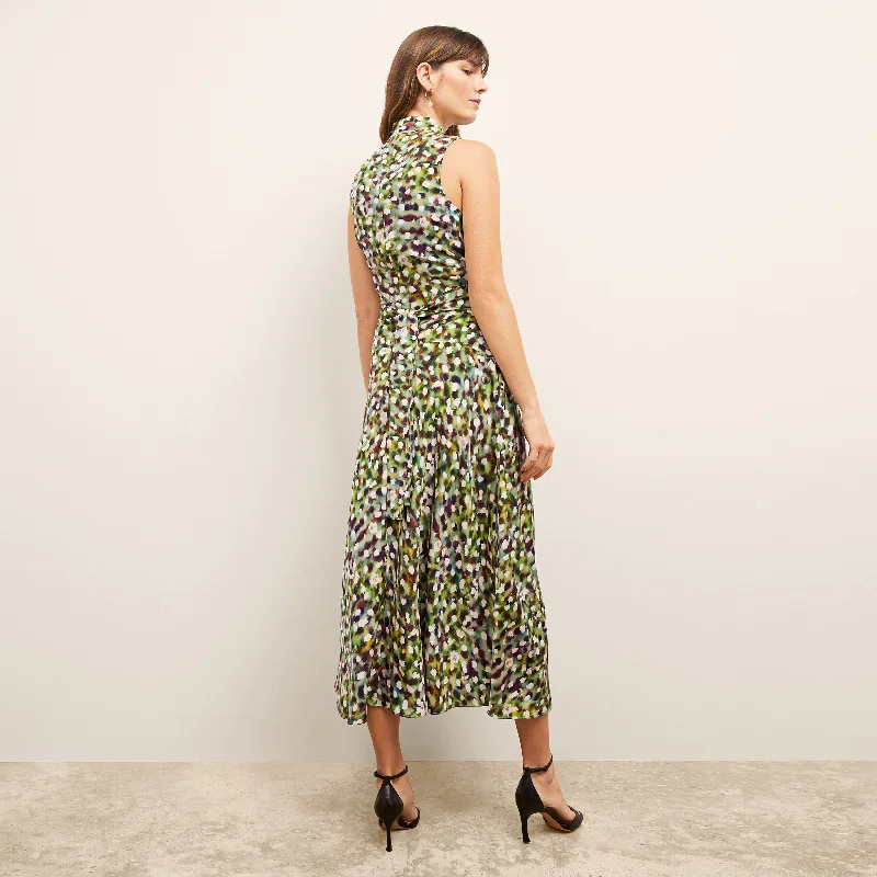 Martina Dress - Washable Silk :: Spotlight Print