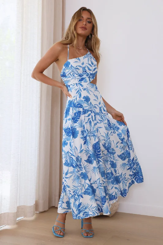 Step To It Maxi Dress Blue